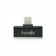 Fonex Adapter Dual Lightning Metal Music & Charge - black