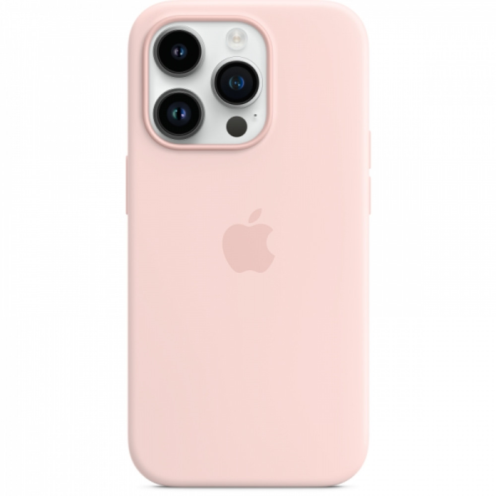 Apple Silicone Case με MagSafe για iPhone 14 Pro Max (Chalk Pink)