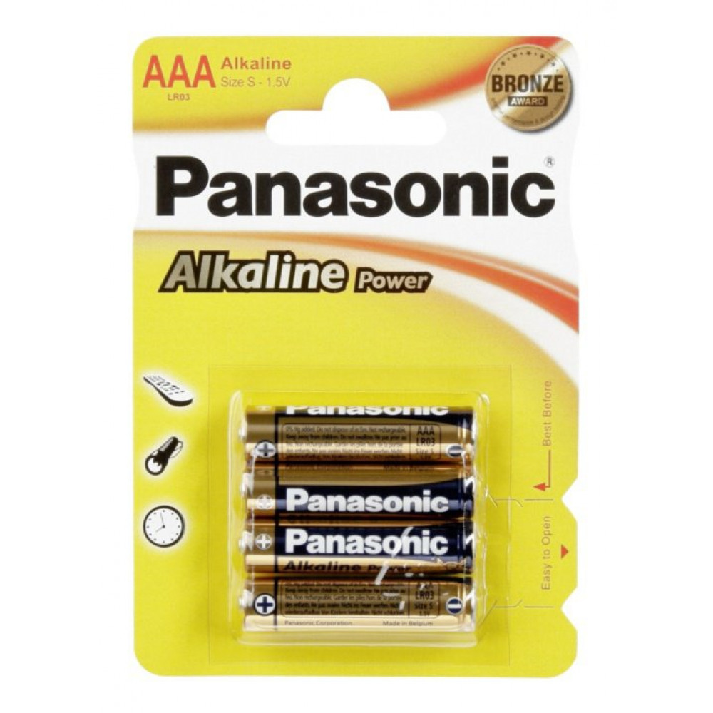 Panasonic μπαταρίες αλκαλικές AAA 1,5V 4τμχ