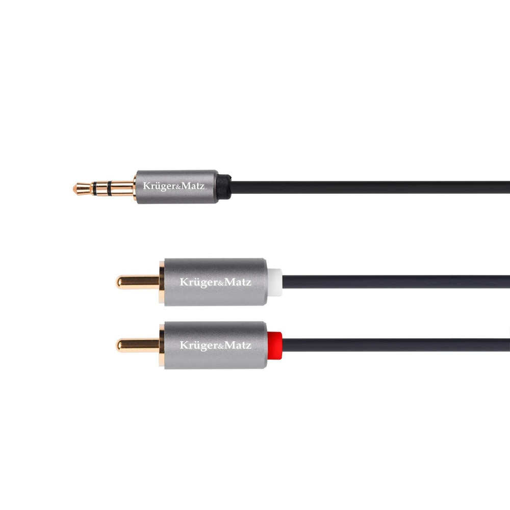 Καλώδιο Kruger & Matz Stereo mini Jack 3.5mm σε 2x RCA 1m