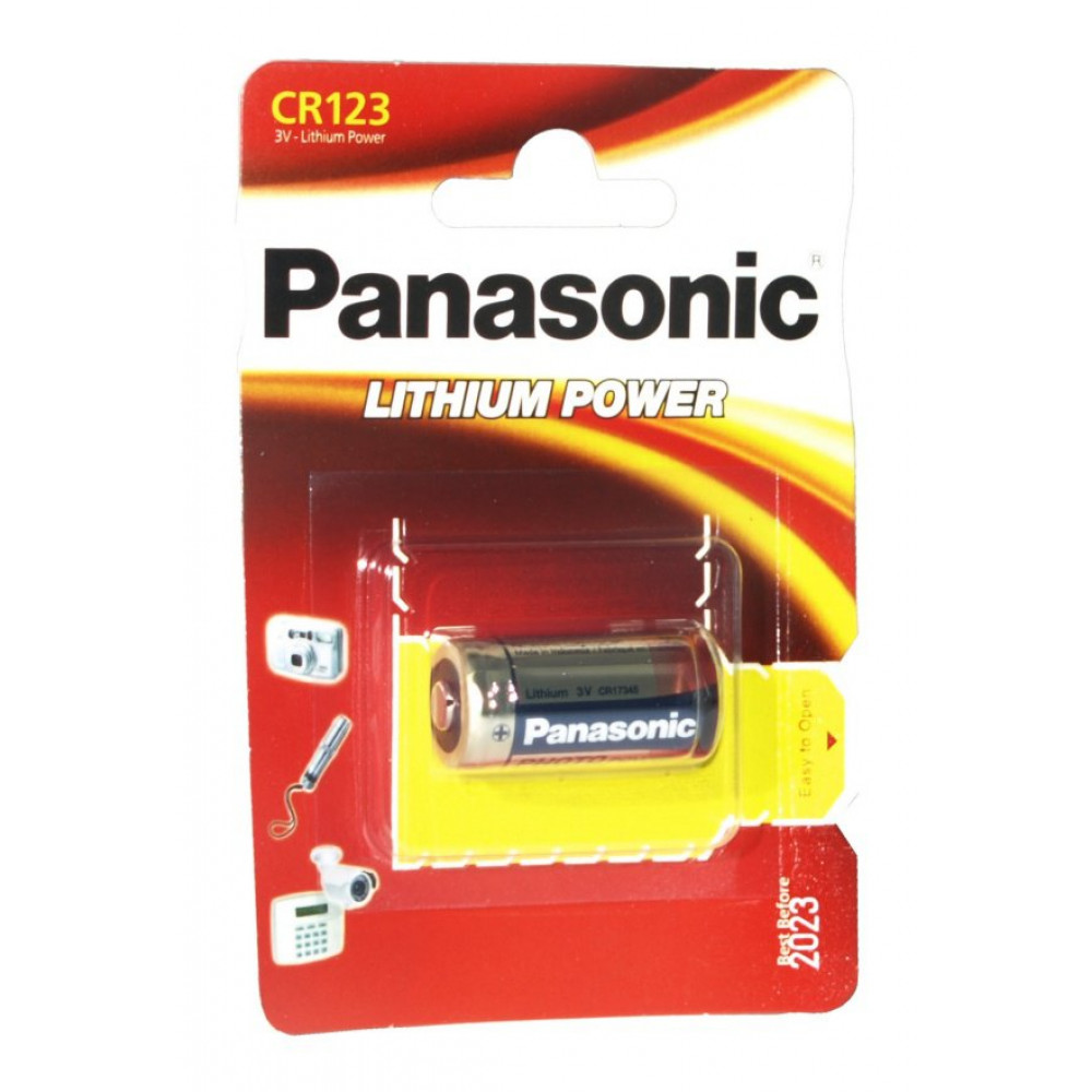 Panasonic CR123A μπαταρία λιθίου 3V