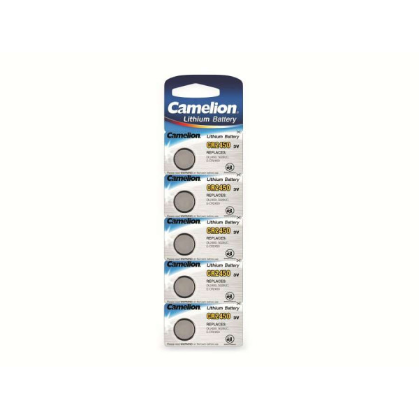 Camelion μπαταρία λιθίου CR2450 3V 5τμχ