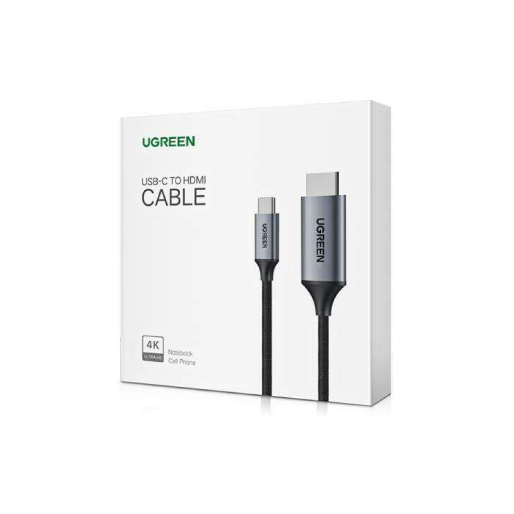 Ugreen καλώδιο Braided USB-C σε HDMI 50570 M/M 1.5m (Μαύρο)