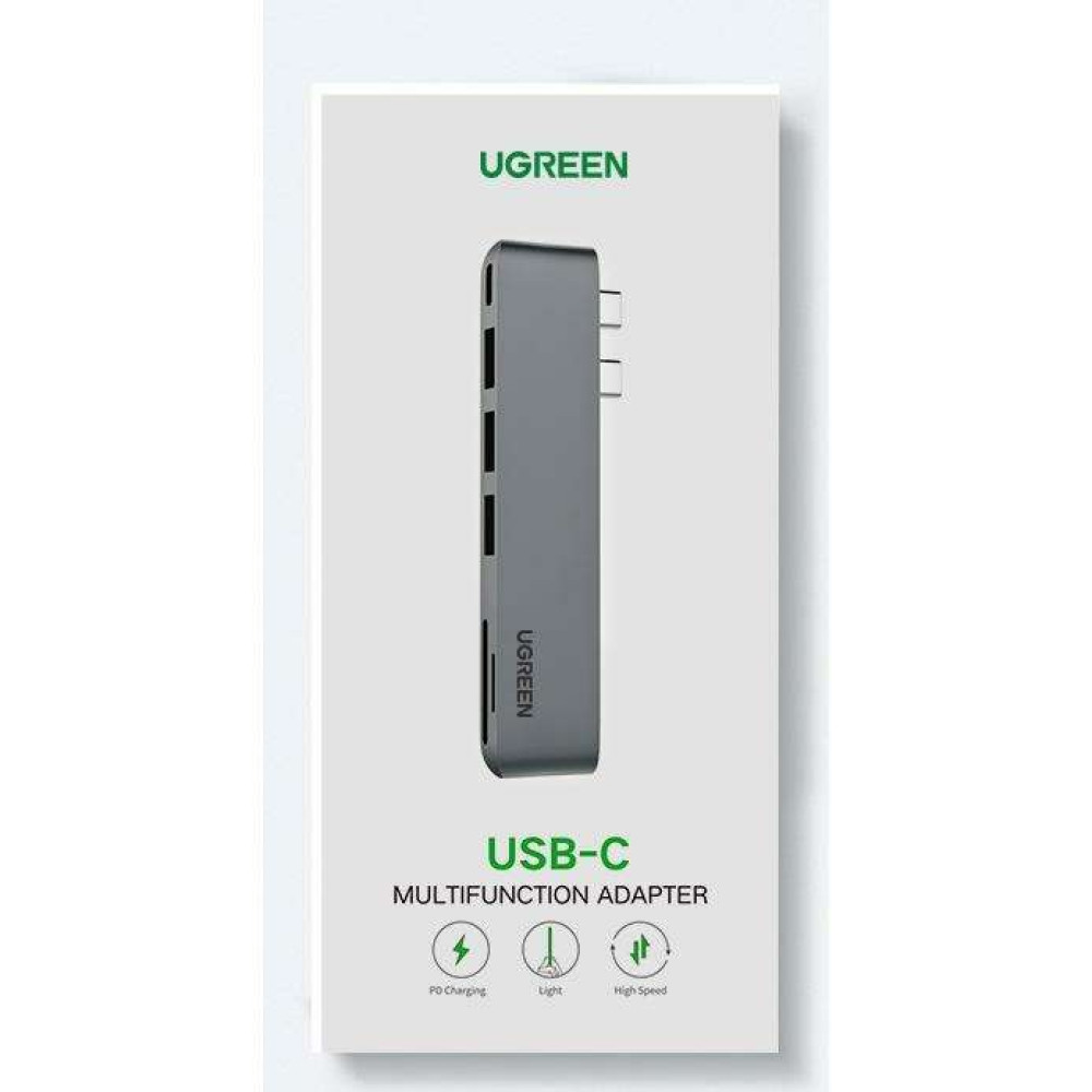 UGreen αντάπτορας 5 σε 2, Dual USB-C CM251/60559