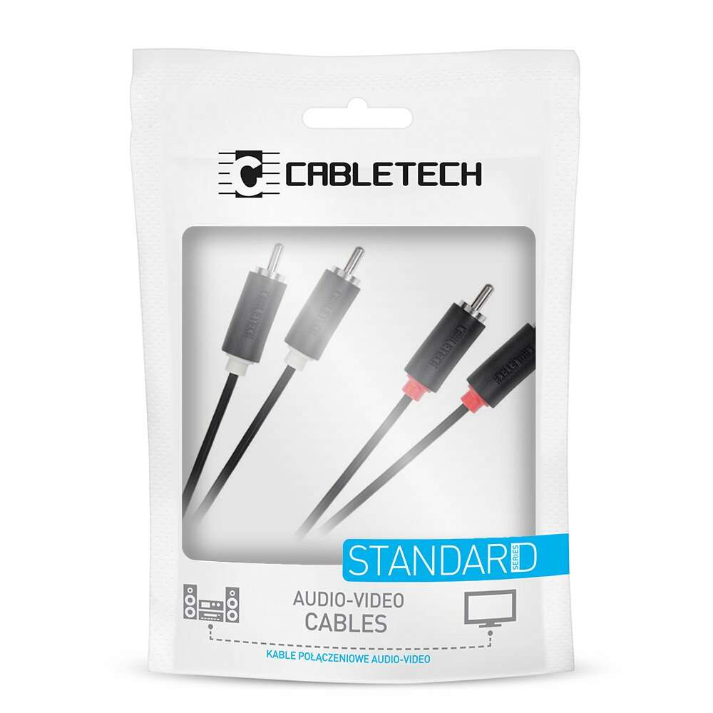 Καλώδιο από 2xRCA σε 2xRCA 1m - Cabletech 3954-1