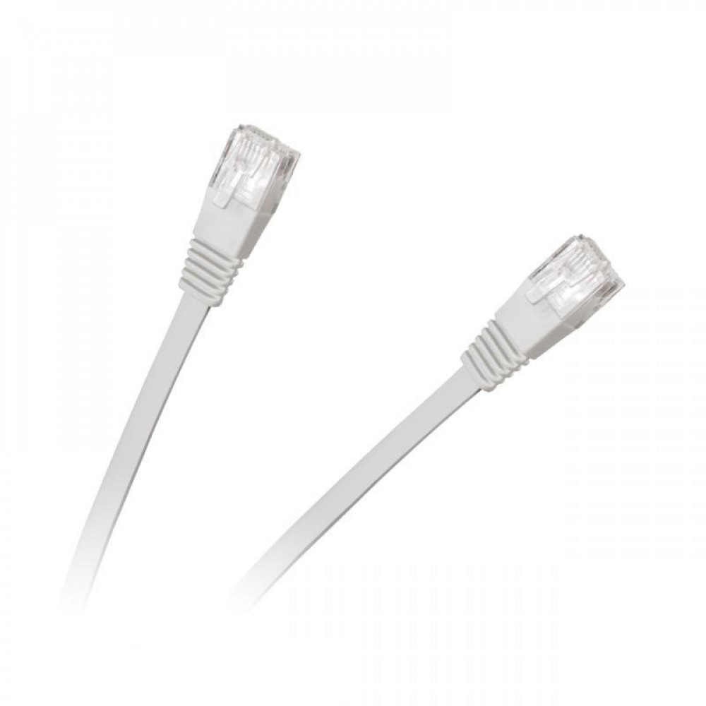 Καλώδιο Flat Ethernet Patchcord UTP 8c 5m cat.6e (Λευκό)