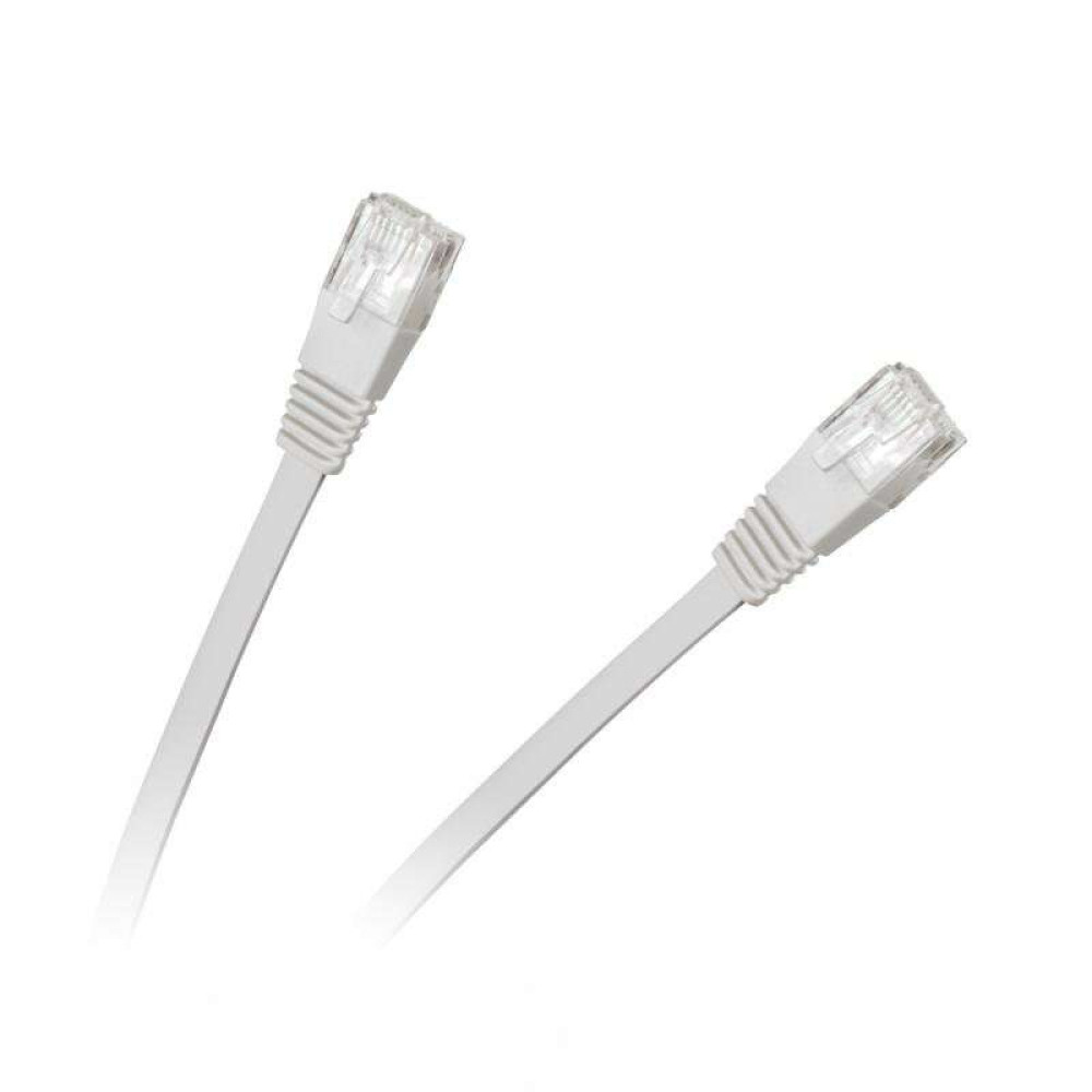 Καλώδιο Flat Ethernet Patchcord UTP 8c 5m cat.6e (Λευκό)