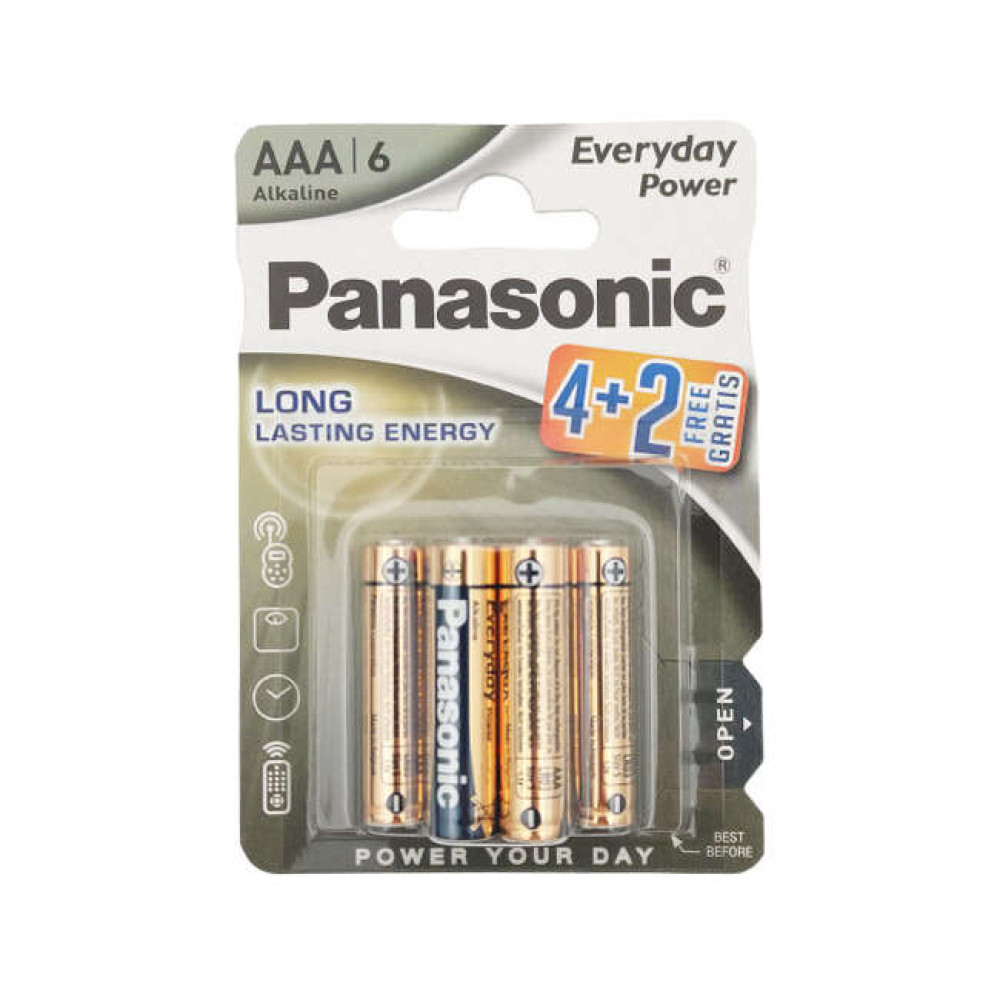 Panasonic μπαταρίες αλκαλικές AAA EVERYDAY POWER 6τμχ