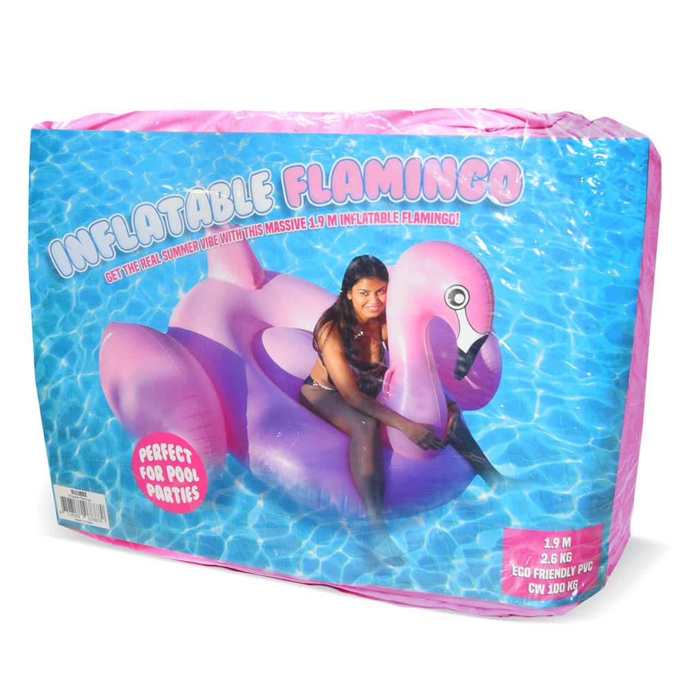 Φουσκωτό στρώμα θαλάσσης MM inflatable Flamingo 1.90m (Ροζ)