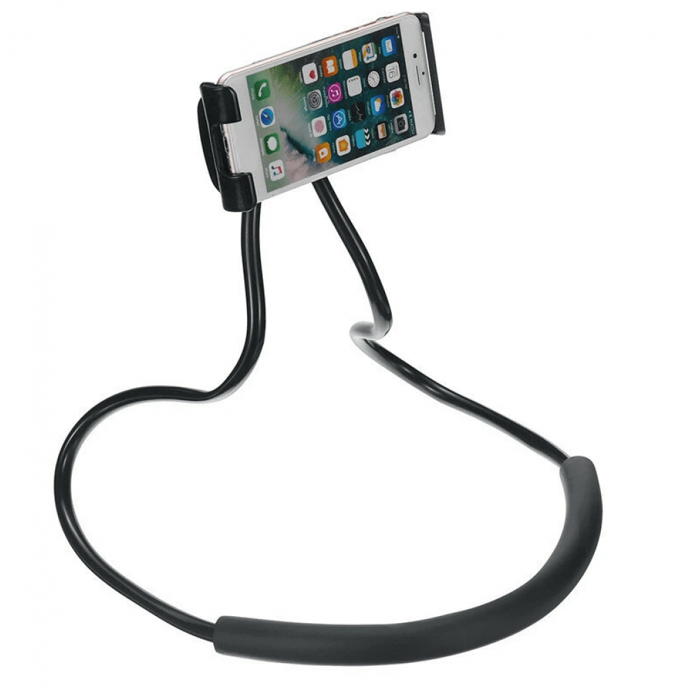 Flexible Lazy Holder Βάση κινητού λαιμού 4-10" (Μαύρο)