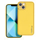 Forcell Δερμάτινη Θήκη Back Cover για Apple iPhone 13 (Κίτρινο)