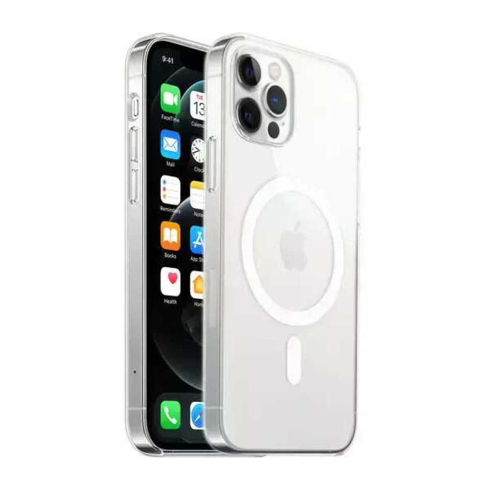 Forcell Magsafe Back Cover Θήκη για Apple iPhone 12 / 12 Pro (Διάφανο)