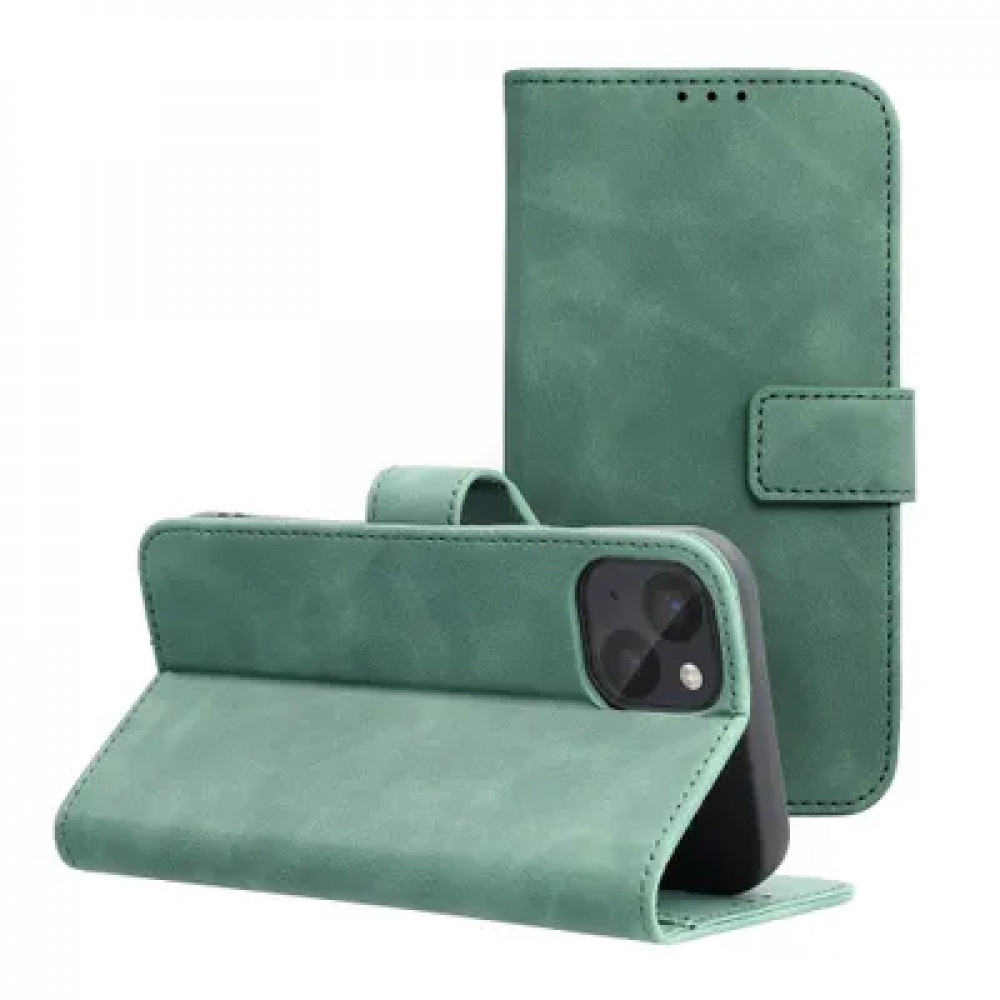 Forcell Tender Θήκη Δερματίνης Book για Apple iPhone 13 Mini (Πράσινο)
