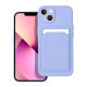 Forcell Θήκη Σιλικόνης Back Cover για Apple iPhone 13 Με Θήκη Για κάρτα (Violet)