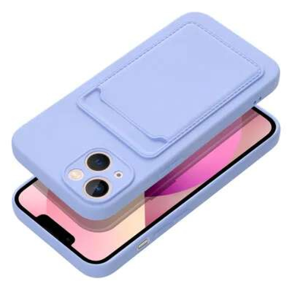 Forcell Θήκη Σιλικόνης Back Cover για Apple iPhone 13 Με Θήκη Για κάρτα (Violet)