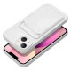 Forcell Θήκη Σιλικόνης Back Cover για Apple iPhone 14 Με Θήκη Για κάρτα (Λευκό)