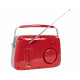 Φορητό ραδιόφωνο Retro με Bluetooth, USB & FM 30W - Madison Freesound VR40 (Κόκκινο)