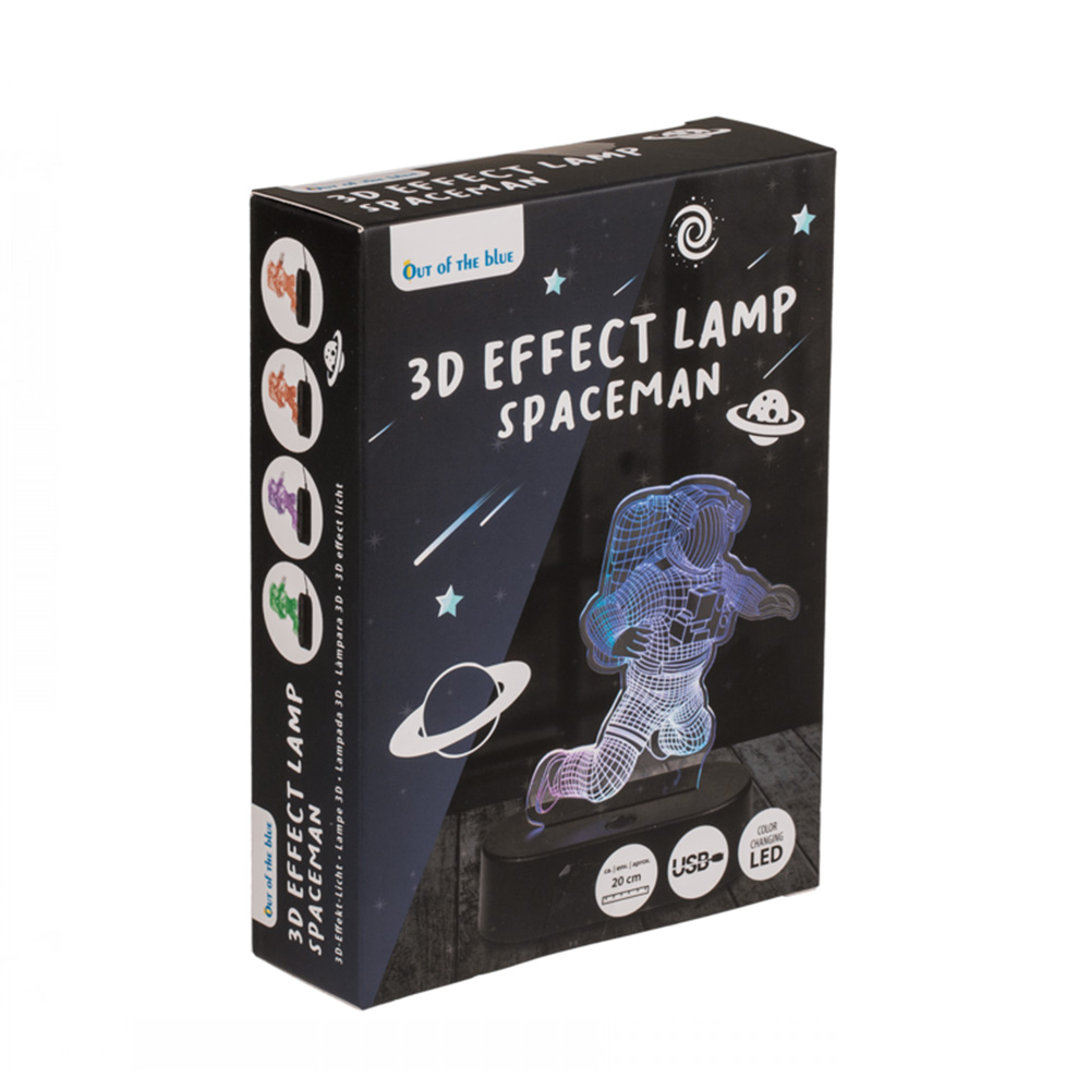 Φωτιστικό 3D LED Αστροναύτης με καλώδιο USB