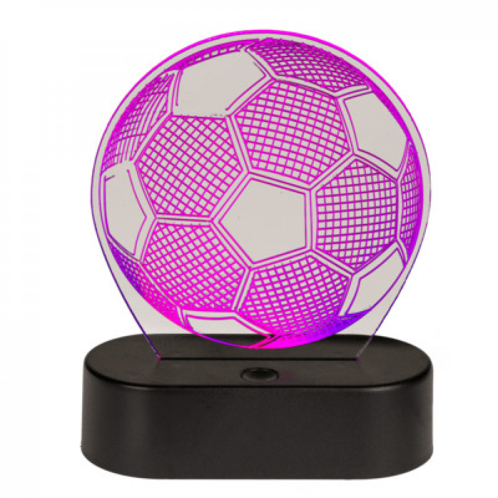 Φωτιστικό 3D LED Μπάλα Ποδοσφαίρου με καλώδιο USB