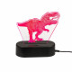 Φωτιστικό 3D LED T-Rex με καλώδιο USB