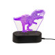 Φωτιστικό 3D LED T-Rex με καλώδιο USB