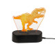 Φωτιστικό 3D LED T-Rex με καλώδιο USB