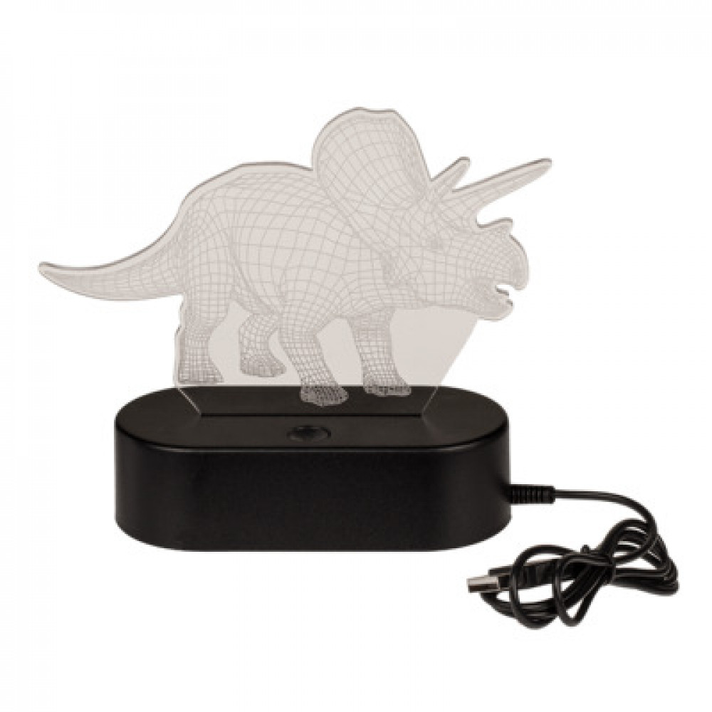 Φωτιστικό 3D LED Τρικεράτωψ με καλώδιο USB
