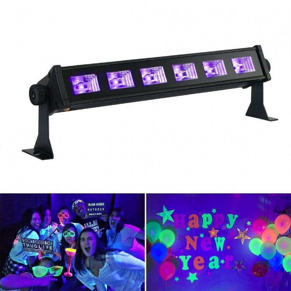Φωτιστικό FESTI NIGHT UV BlackLight με LED UV BAR 6X3W