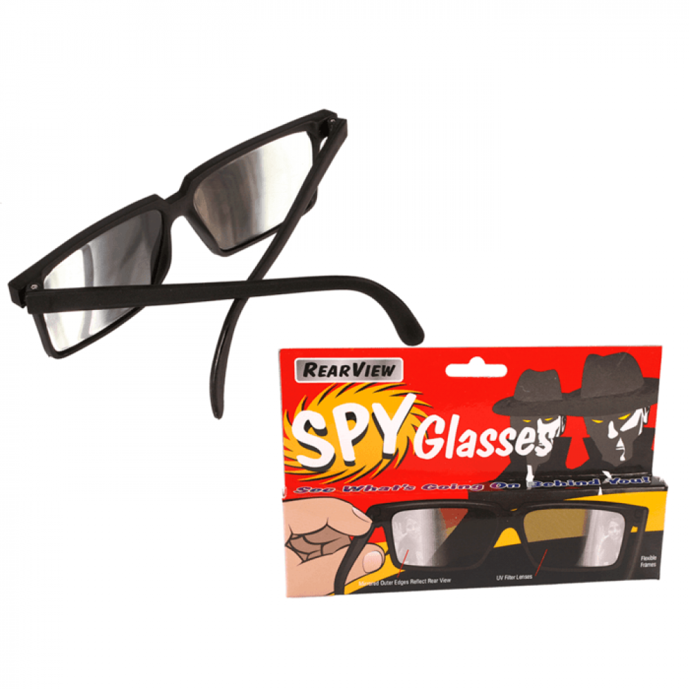 Γυαλιά Κατασκοπείας με Πλαϊνό Καθρέφτη (Μαύρο)