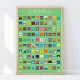 Gift Republic 100 Places Bucket List (60 x 40cm)