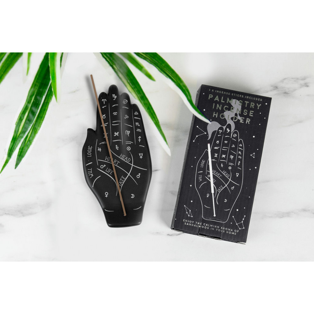 Gift Republic Palmistry Incense Holder Σταντ Αρωματικών Στικ σε Σχήμα Χεριού (9 x 19 x 4 cm)