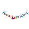 Γιρλάντα από Τσόχα Happy Birthday - Multicolor