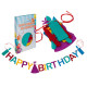 Γιρλάντα από Τσόχα Happy Birthday - Multicolor