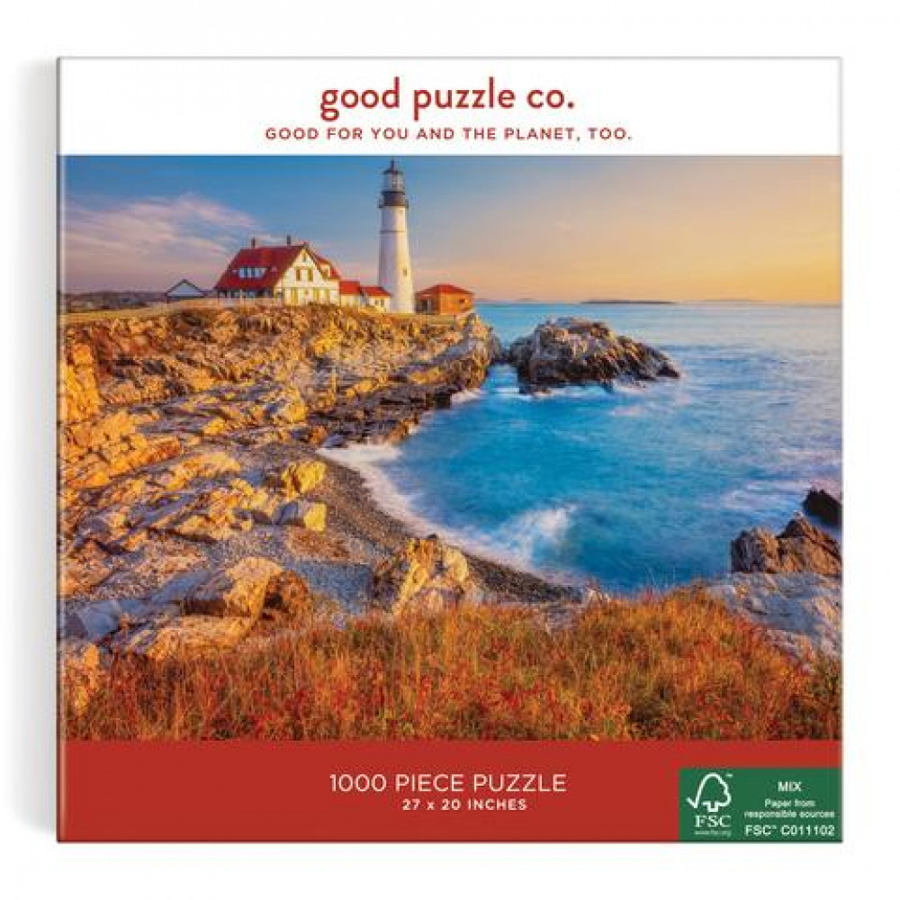 Good Puzzle Company Παζλ 1000 κομματιών "Lighthouse in Maine"