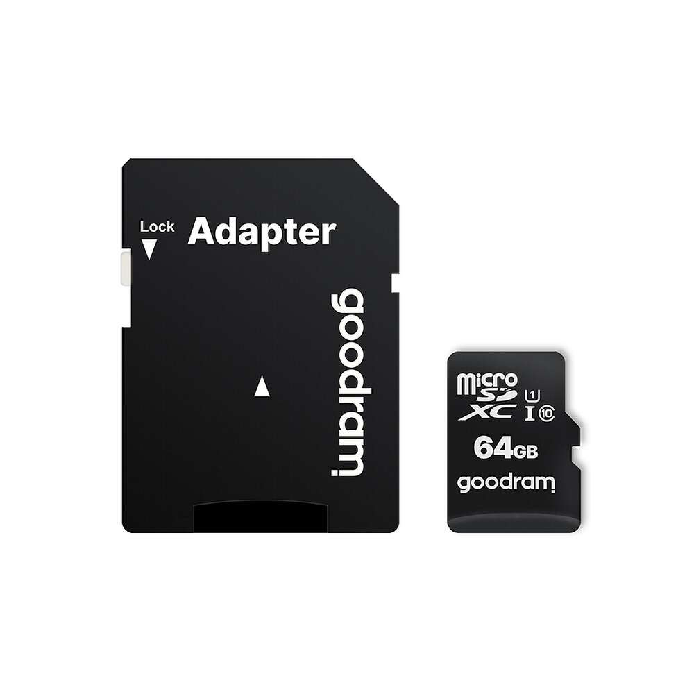 Goodram Microcard Memory Card micro SD 64GB CLASS 10 UHS I 100MB/s  + αντάπτορας