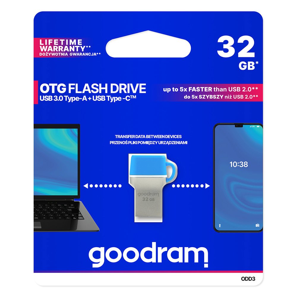 Goodram ODD3 USB stick 3.0 Type-A + Type-C ODD3-0320B0R11 32GB