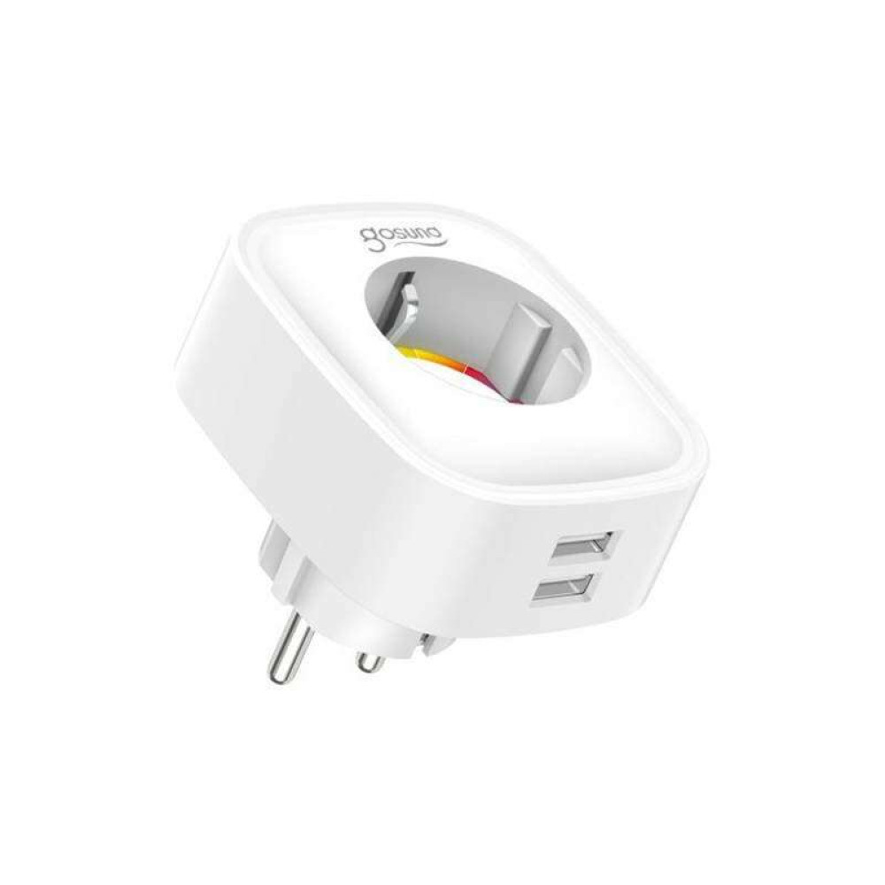 Gosund Smart Plug SP112 Πρίζα Ρεύματος Wi-Fi με 2 Θύρες USB (2τμχ) (Λευκό)