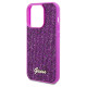 Guess Disco Script Metal Θήκη Backcover για Apple iPhone 14 Pro Max (Φούξια)
