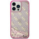 Guess Liquid Glitter Θήκη Backcover για Apple iPhone 14 Pro (Ροζ)