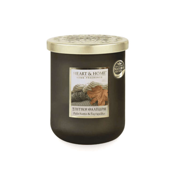 Heart & Home Μεγάλο Αρωματικό Κερί Σόγιας Σπιτική Θαλπωρή (75 ωρών)