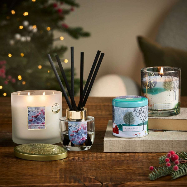 Heart & Home Αρωματικό Χώρου με Sticks Χειμωνιάτικα Μούρα (70ml)
