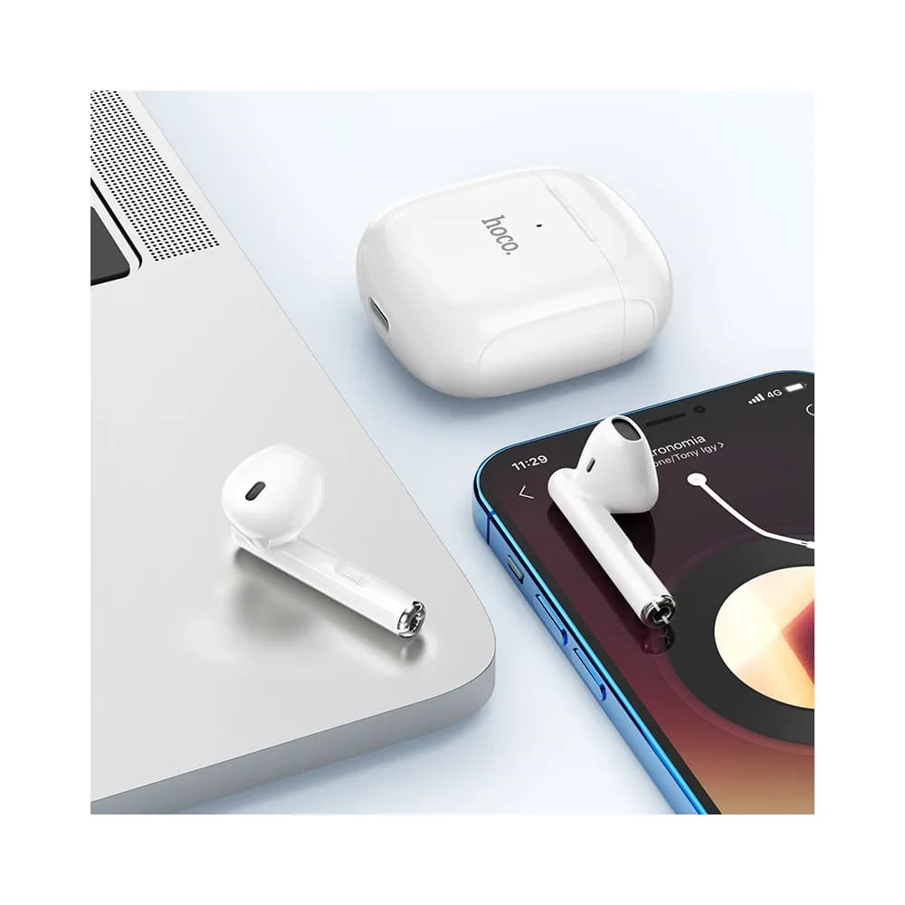 Hoco Ασύρματα Ακουστικά Bluetooth TWS EW19 Plus (Λευκό)