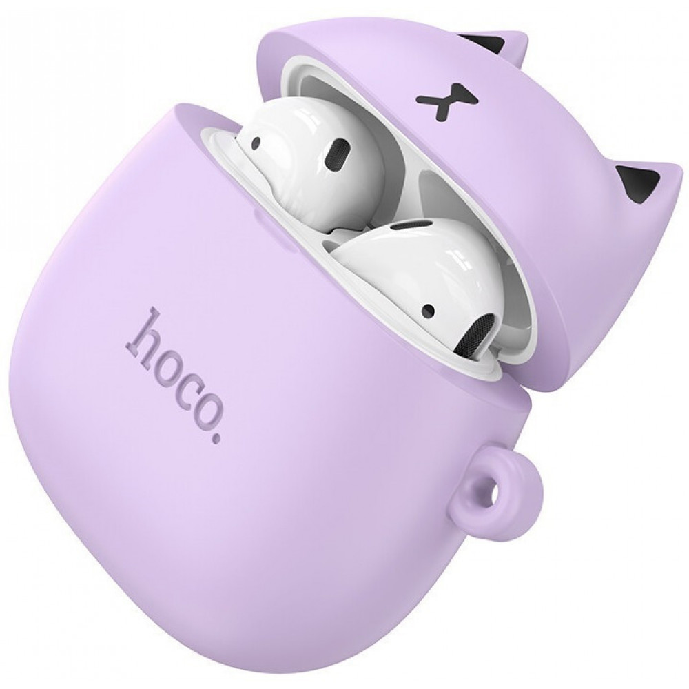 Hoco Ασύρματα Ακουστικά Bluetooth TWS EW45 Cat (Lilac)