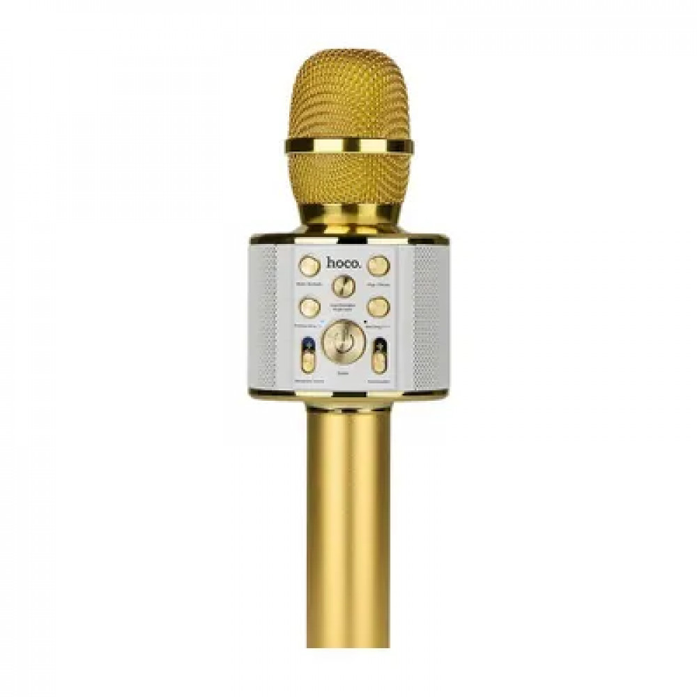 Hoco BK3 Cool Sound Ασύρματο Μικρόφωνο Καραόκε Bluetooth (Χρυσό)