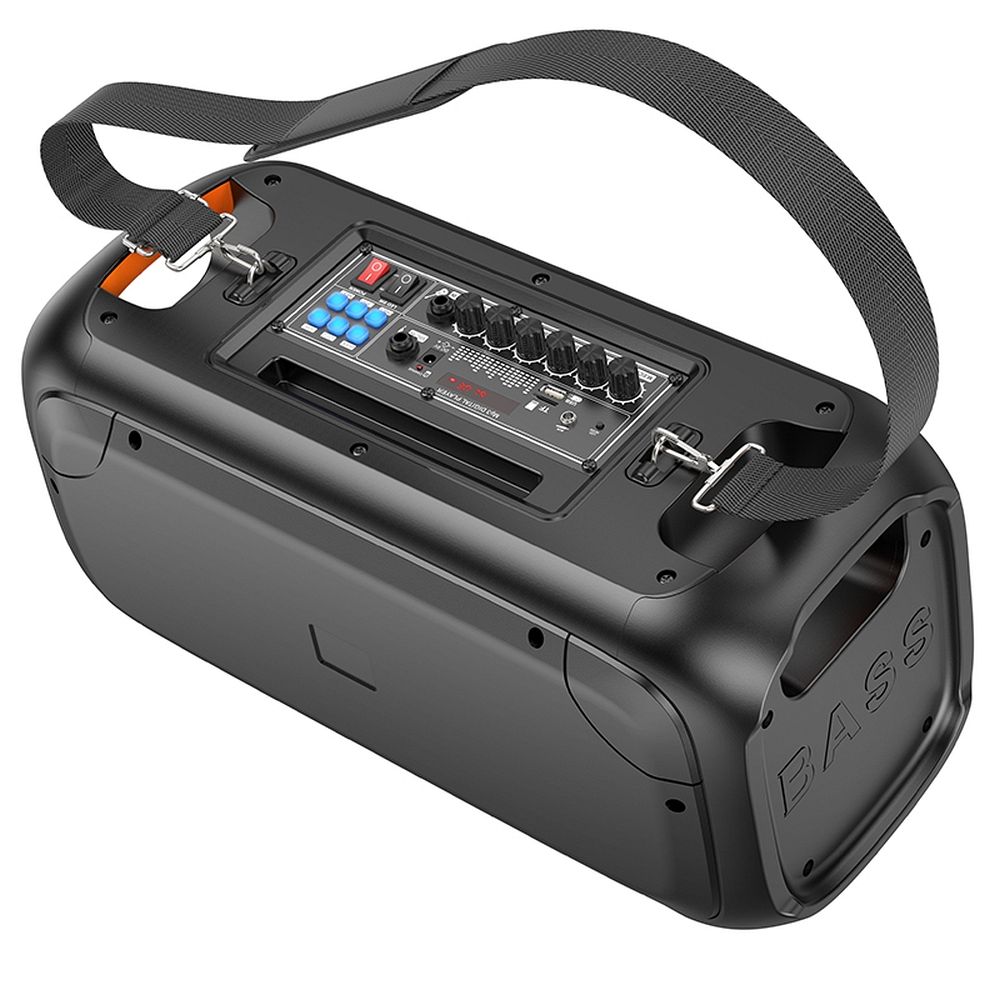 Hoco BS54 Outdoor Φορητό Ηχείο Bluetooth με 2 ασύρματα μικρόφωνα (Μαύρο)