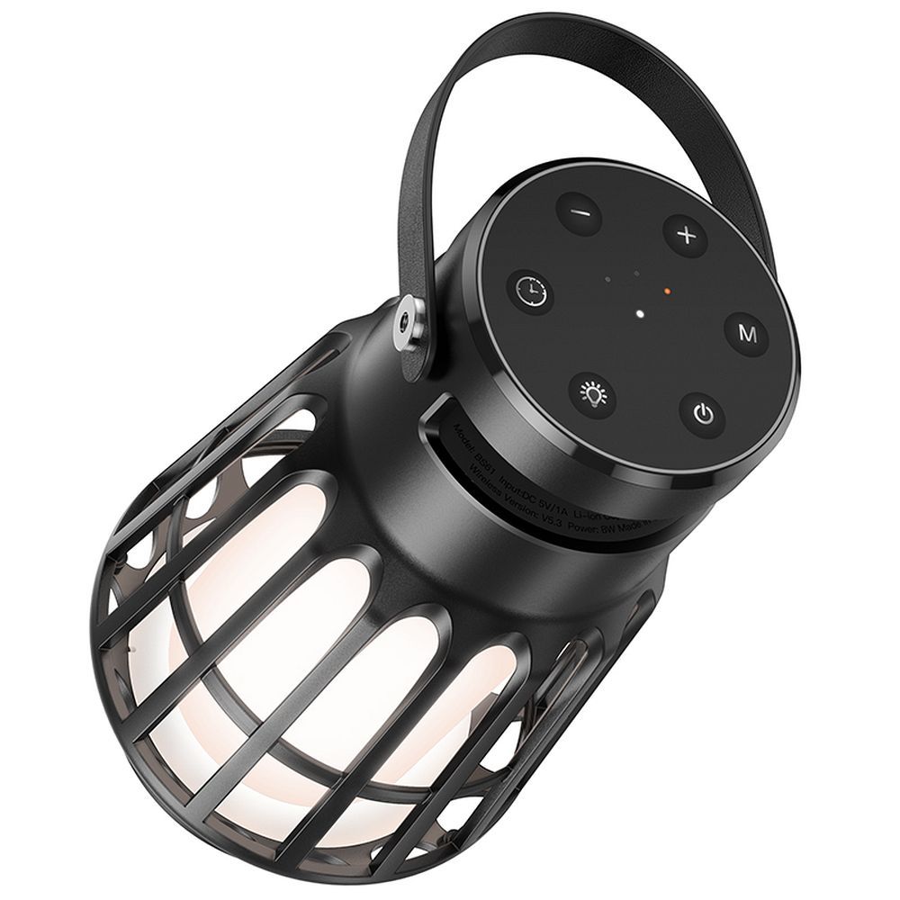Hoco BS61 Wild Fun Ηχείο Bluetooth με camping Φως 10W (Μαύρο)