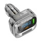 Hoco E75 FM Transmitter Bluetooth + φορτιστής PD30W QC3.0 (Μαύρο)