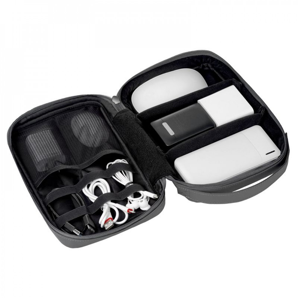 Hoco GM106 Τσαντάκι για Ψηφιακές Συσκευές με 3 Θήκες Αποθήκευσης και Τσέπη με Φερμουάρ Μαύρο (23x15.5x6cm) (Μαύρο)