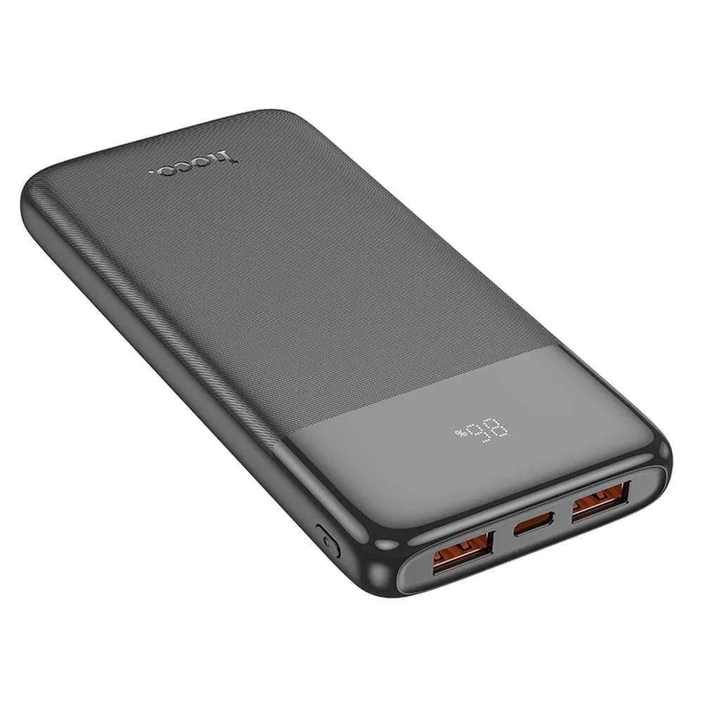 Hoco J121 Power Bank 10000mAh 22.5W με 2 Θύρες USB-A και 1 Θύρα USB-C QC 3.0 (Μαύρο)