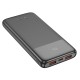 Hoco J121 Power Bank 10000mAh 22.5W με 2 Θύρες USB-A και 1 Θύρα USB-C QC 3.0 (Μαύρο)